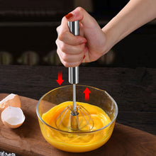 Load image into Gallery viewer, Manual Self Turning Stainless Steel Whisk - GreatKitchenFinds
