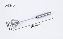 Load image into Gallery viewer, Manual Self Turning Stainless Steel Whisk - GreatKitchenFinds