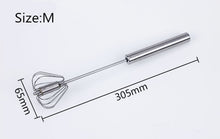 Load image into Gallery viewer, Manual Self Turning Stainless Steel Whisk - GreatKitchenFinds