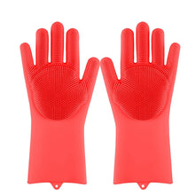 Load image into Gallery viewer, Magic Silicone Dishwashing Scrubber Gloves - GreatKitchenFinds