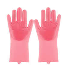 Load image into Gallery viewer, Magic Silicone Dishwashing Scrubber Gloves - GreatKitchenFinds