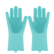 Load image into Gallery viewer, Magic Silicone Dishwashing Scrubber Gloves - GreatKitchenFinds