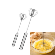 Load image into Gallery viewer, Manual Self Turning Stainless Steel Whisk - GreatKitchenFinds