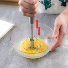 Load image into Gallery viewer, Manual Self Turning Stainless Steel Whisk - GreatKitchenFinds